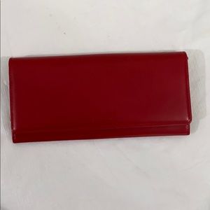 Coach Red Leather Wallet